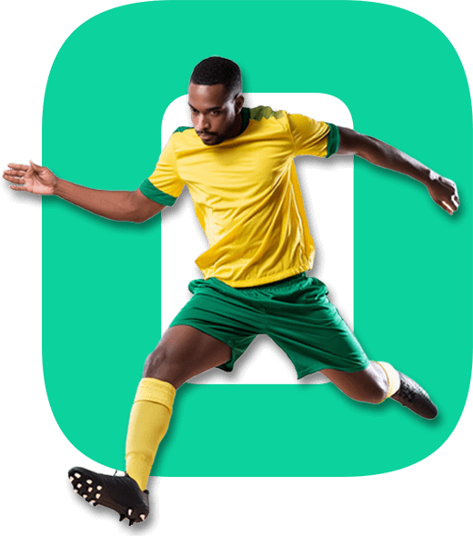 Outplayed logo footballer image